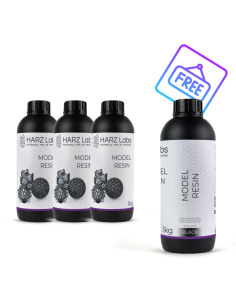 BUNDLE HARZ LABS Model Black 1kg  3+1